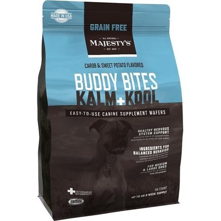 MAJESTYS Majestys MBBKK28 Buddy Bites Kalm & Kool; Grain-Free Formula Carob & Sweet Potato - 28 count MBBKK28